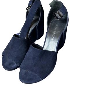STUART WEITZMAN -Dark blue Suede material, Size 7/ 1/2M
